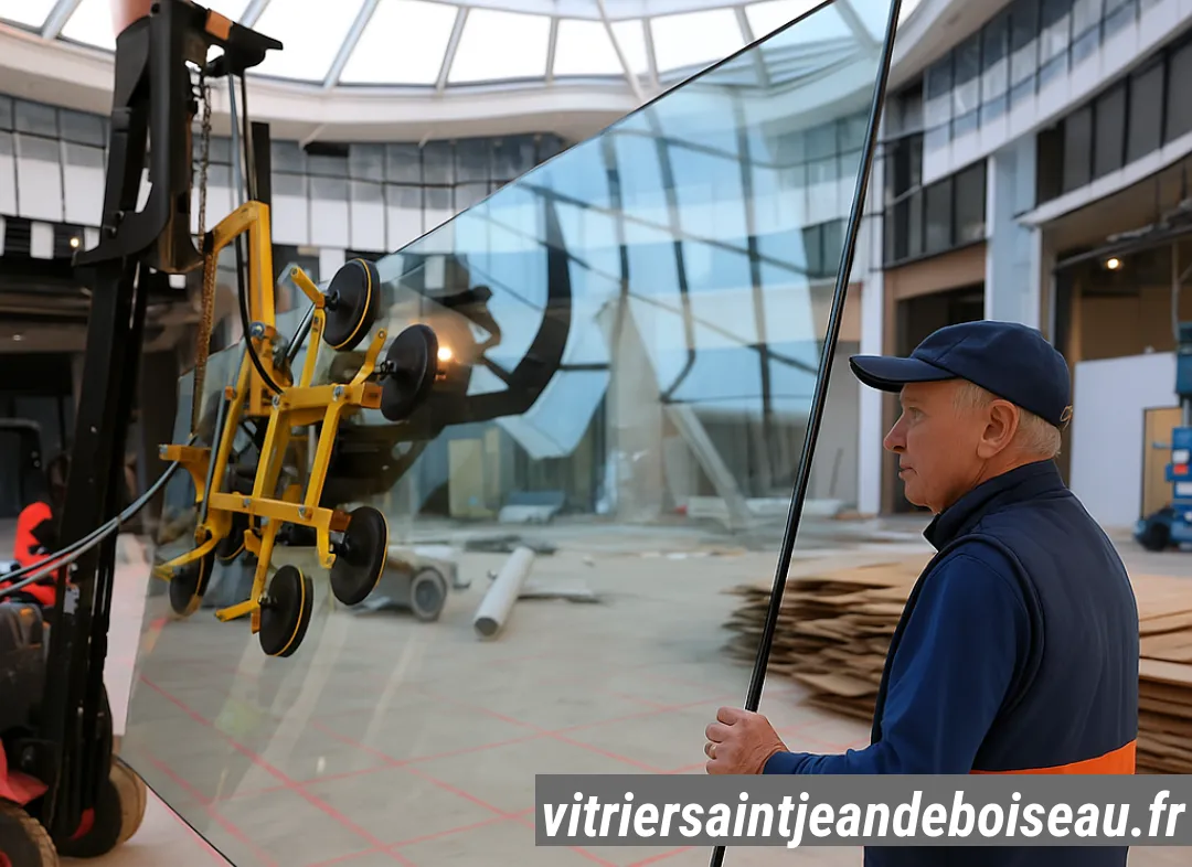 Remplacement de vitrine magasin Saint-Jean-de-Boiseau